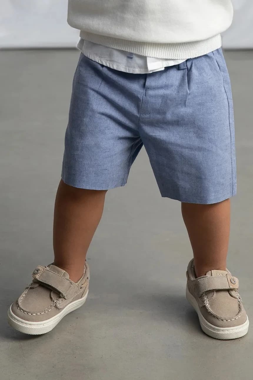Детские шорты из смесового льна - фото 5