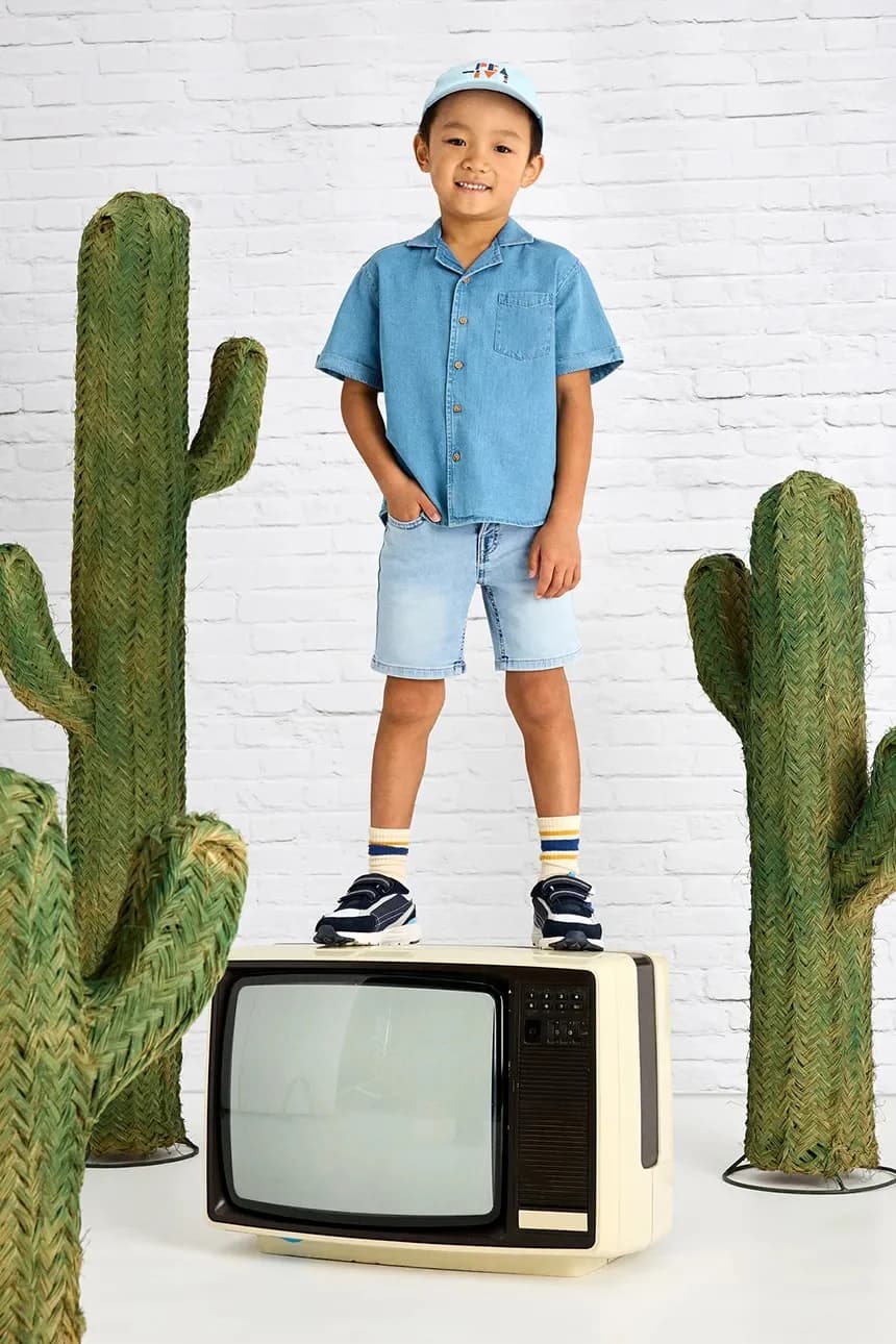 Детские джинсовые шорты из мягкого денима