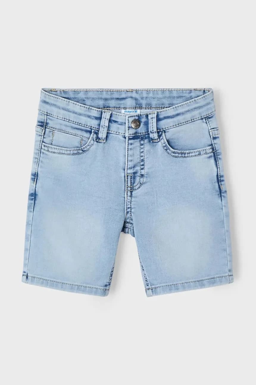 Детские джинсовые шорты из мягкого денима - фото 2
