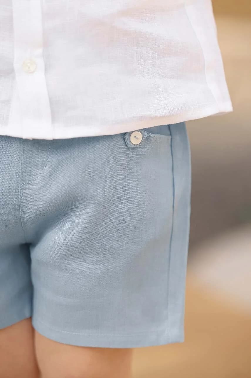 Детские льняные шорты - фото 6