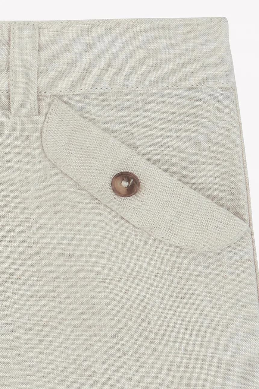 Детские льняные шорты - фото 4