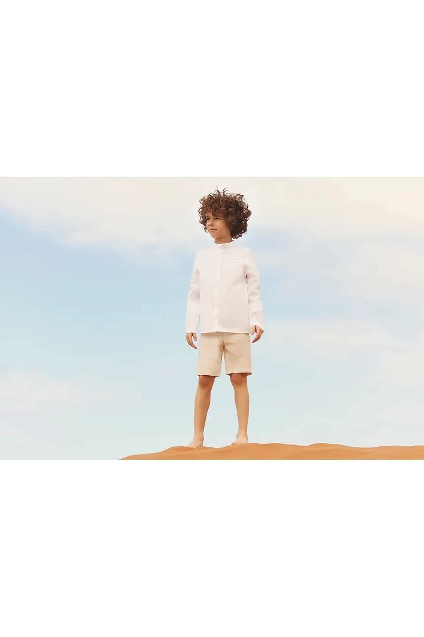 Детские льняные шорты - фото 5