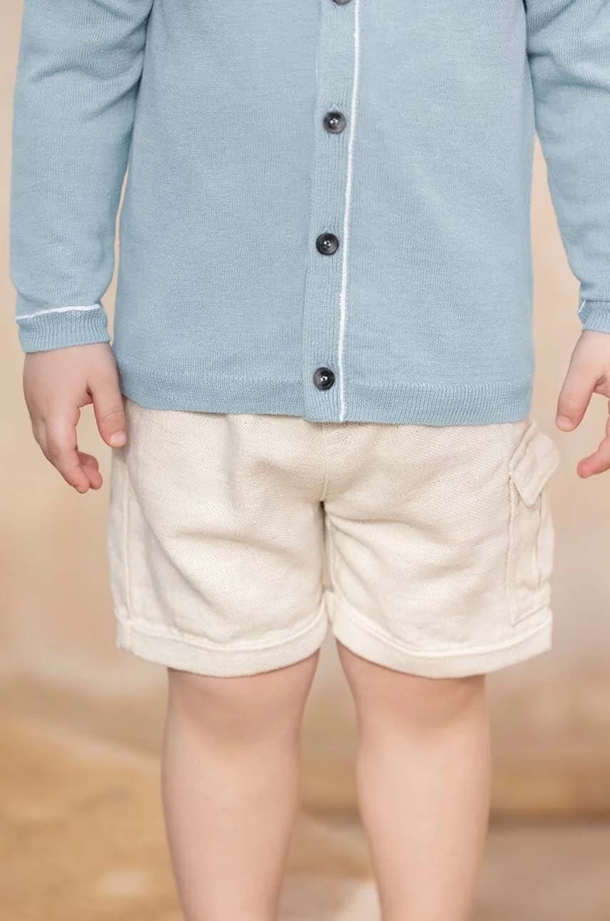 Детские шорты из смесового льна