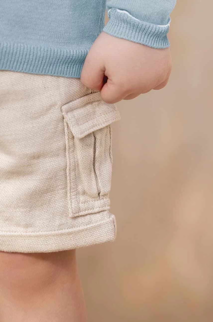 Детские шорты из смесового льна - фото 6