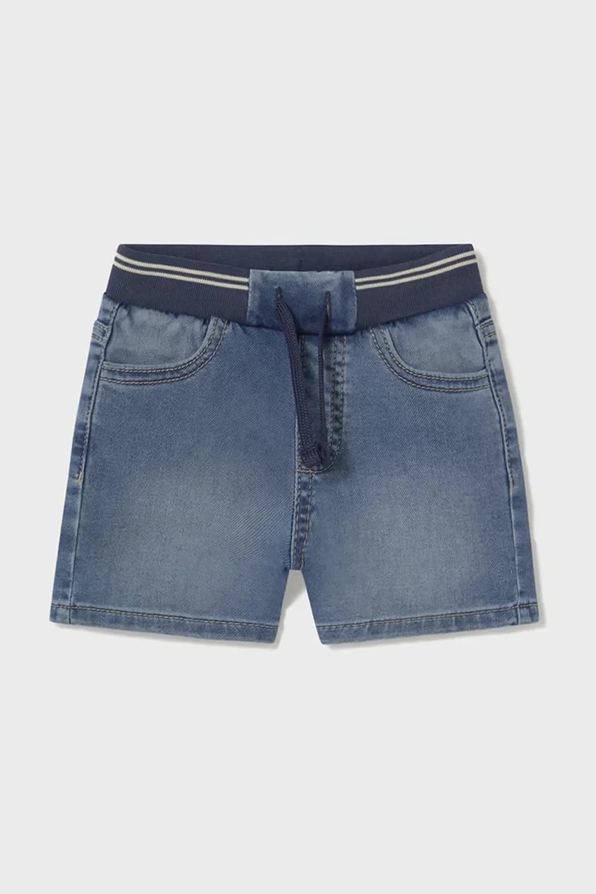 Детские джинсовые шорты-джоггеры из мягкого денима