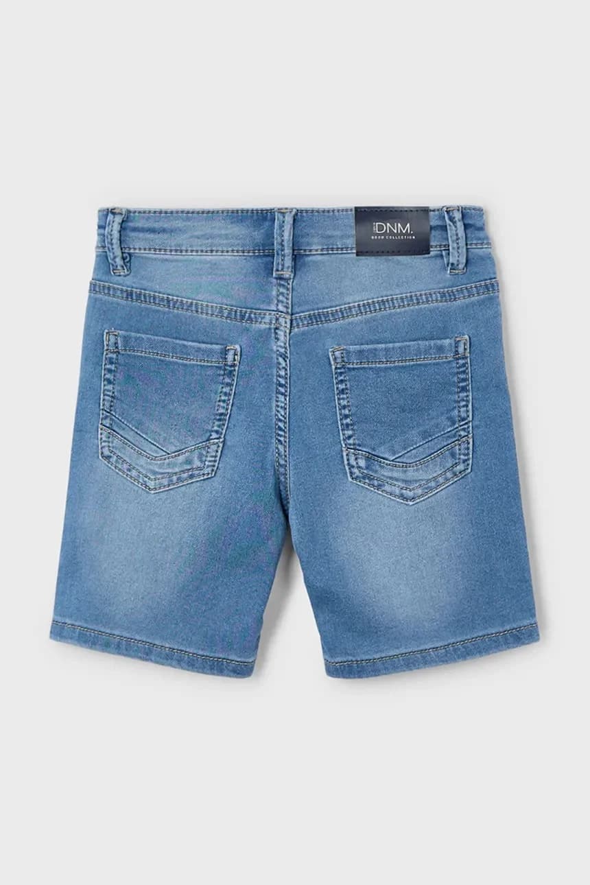 Детские джинсовые шорты из мягкого денима - фото 2