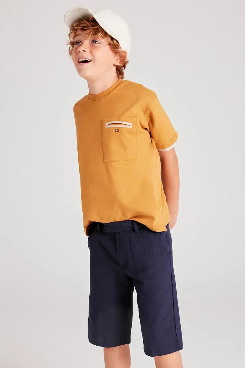 Детские шорты из смесового льна - фото 6