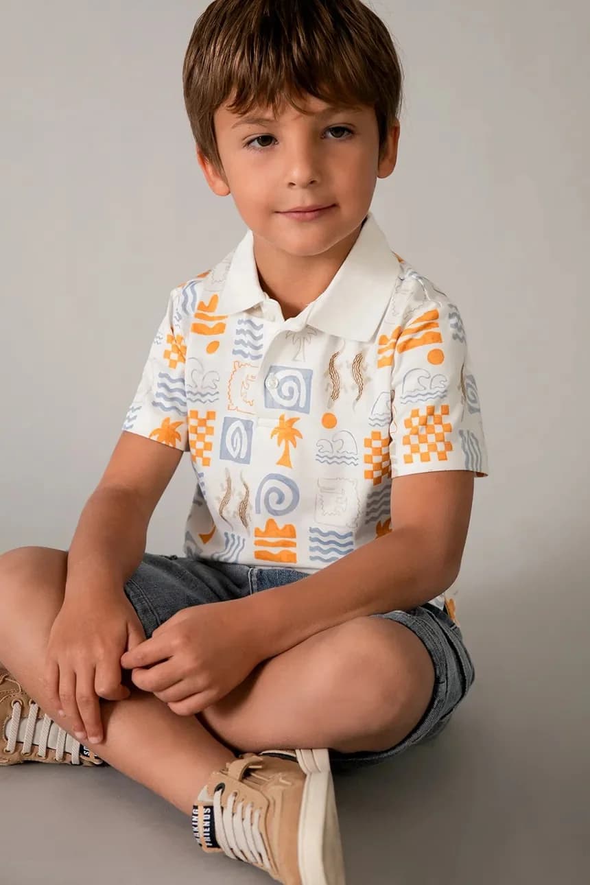 Детское хлопковое поло