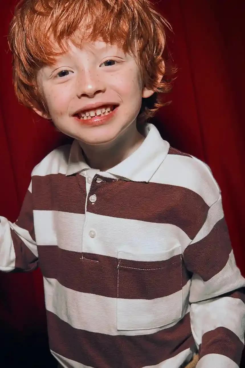 Детская хлопковая рубашка с длинным рукавом - фото 5