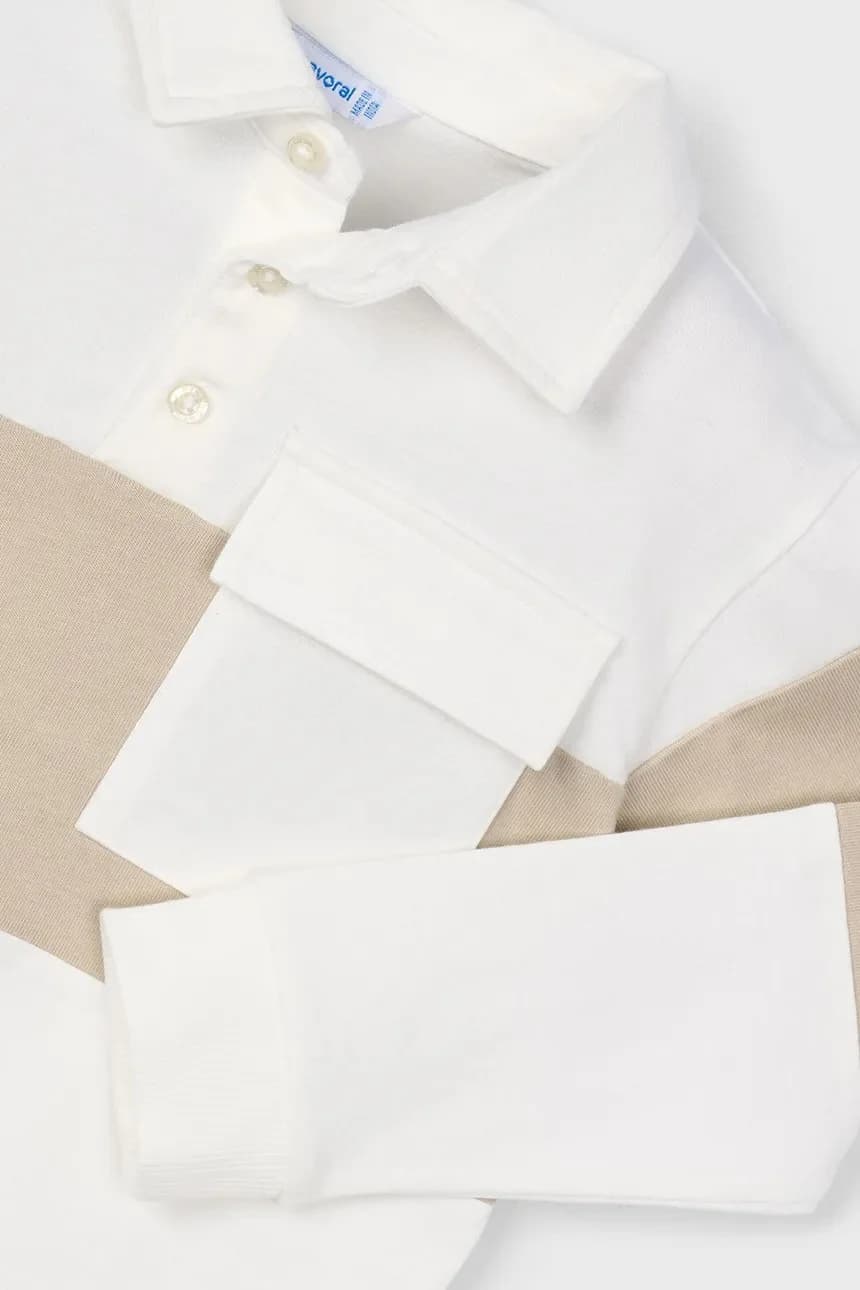 Хлопковая рубашка с длинным рукавом - фото 4