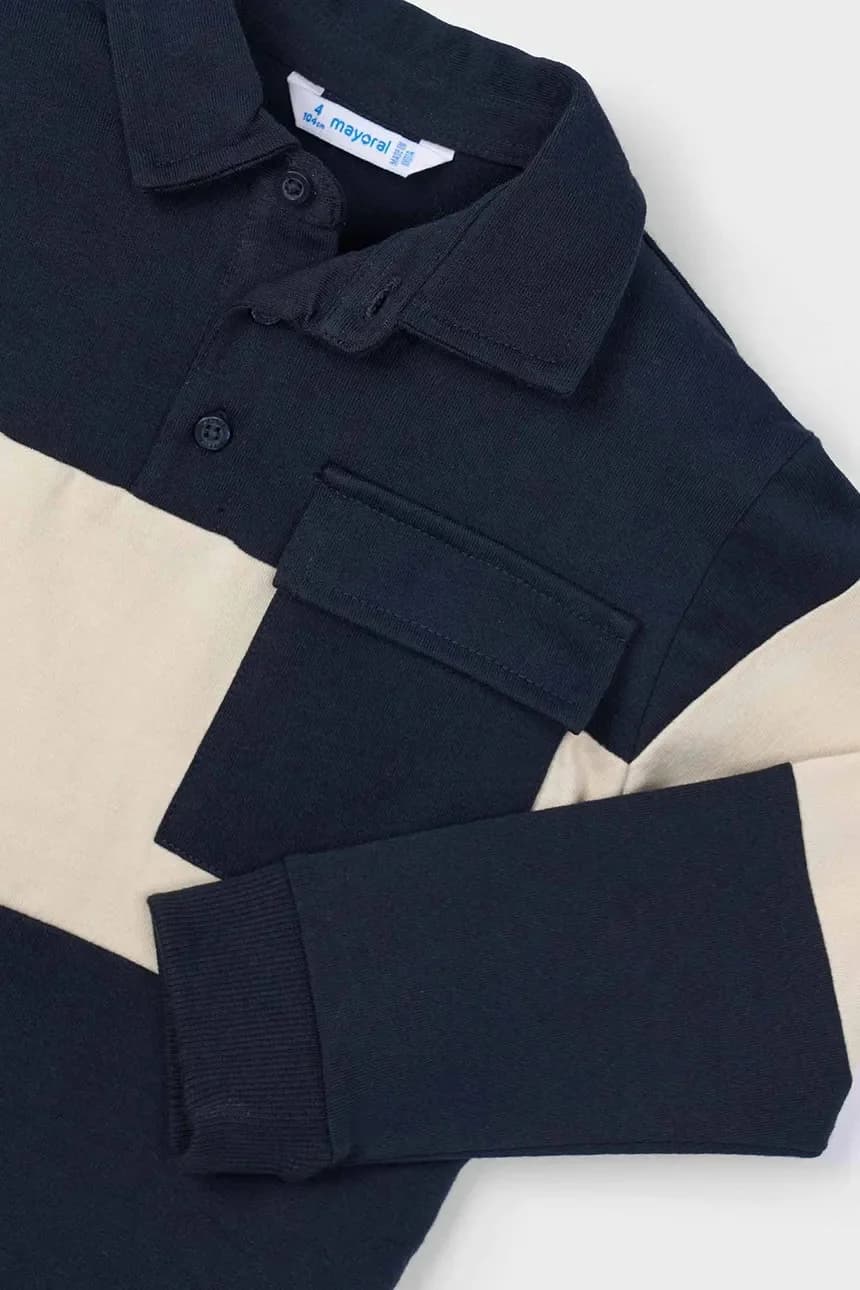 Хлопковая рубашка с длинным рукавом - фото 4