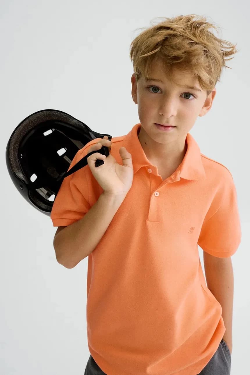 Детское хлопковое поло