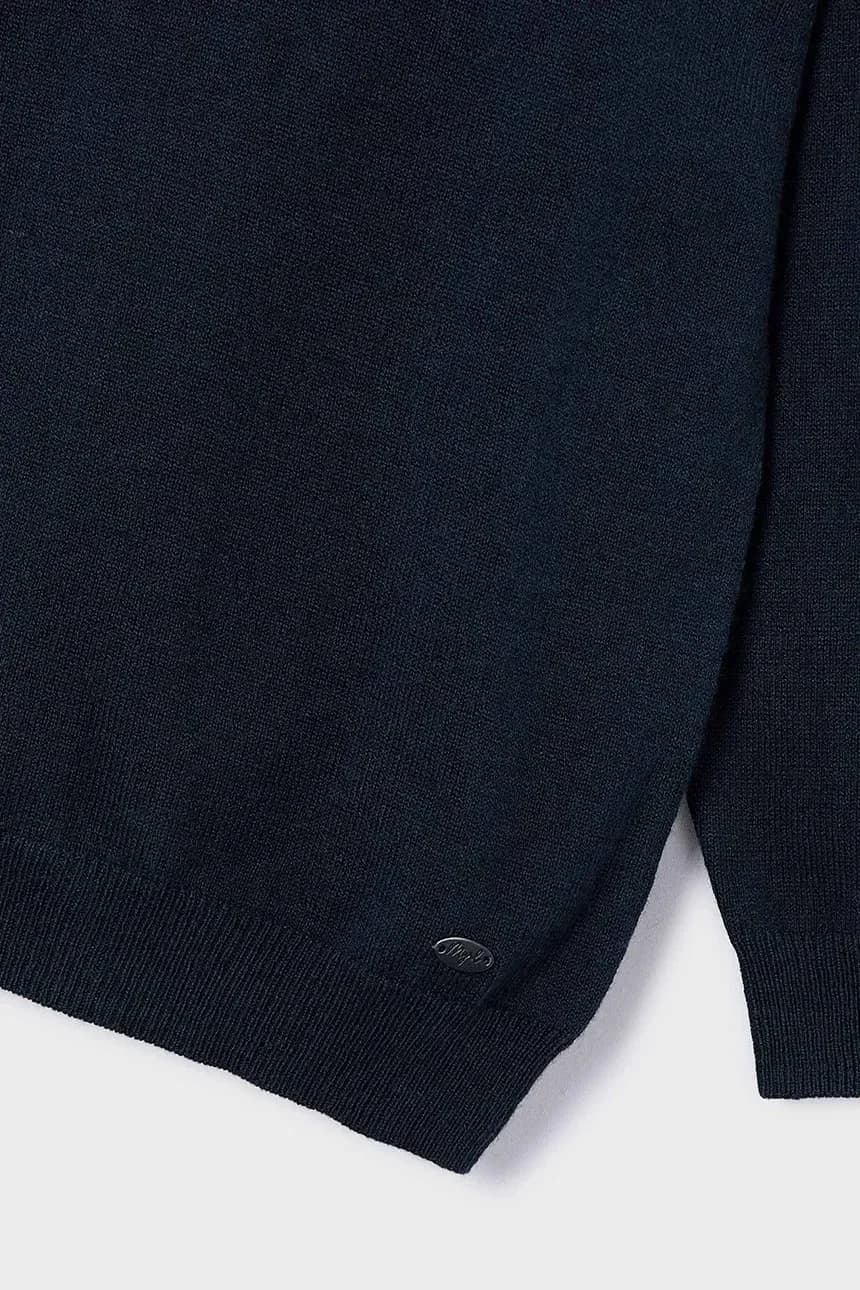 Детская рубашка-поло из смесовой шерсти - фото 3