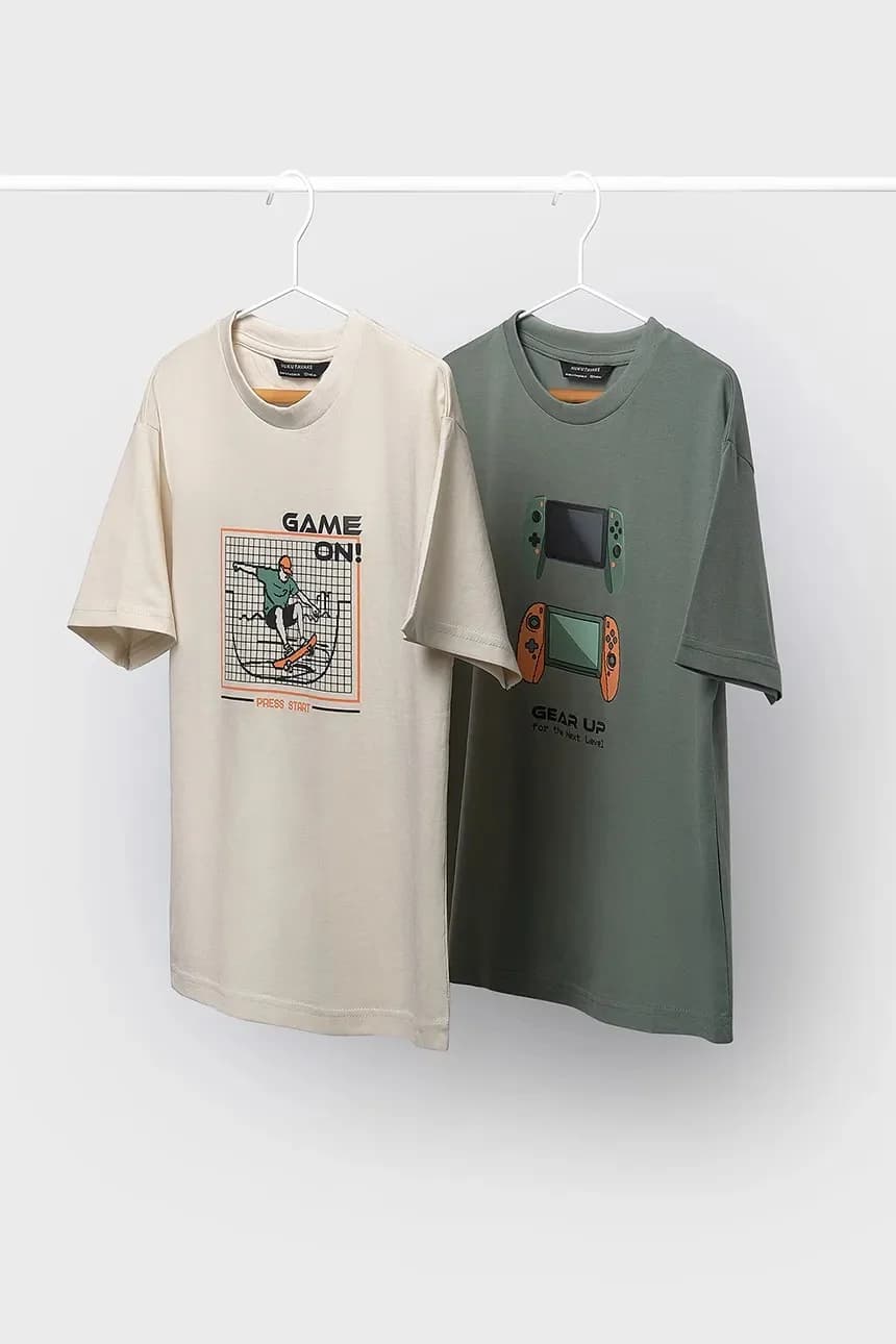 Детские хлопковые футболки, 2 пары