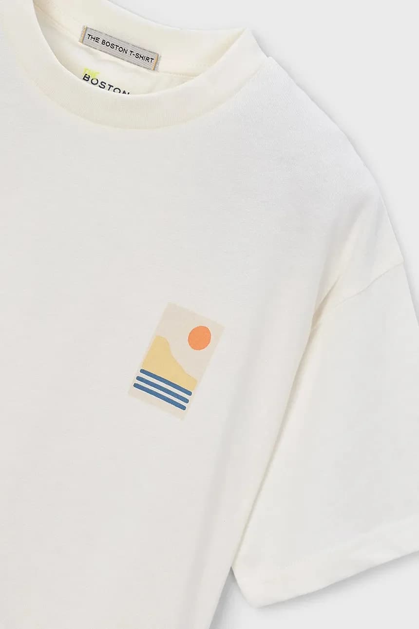 Детская хлопковая футболка Boston от Mayoral - фото 3