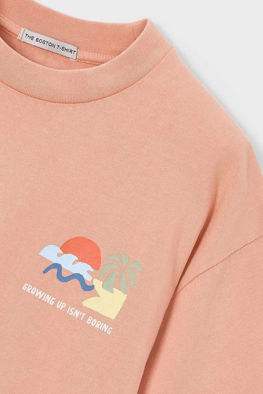 Детская хлопковая футболка Boston от Mayoral - фото 4