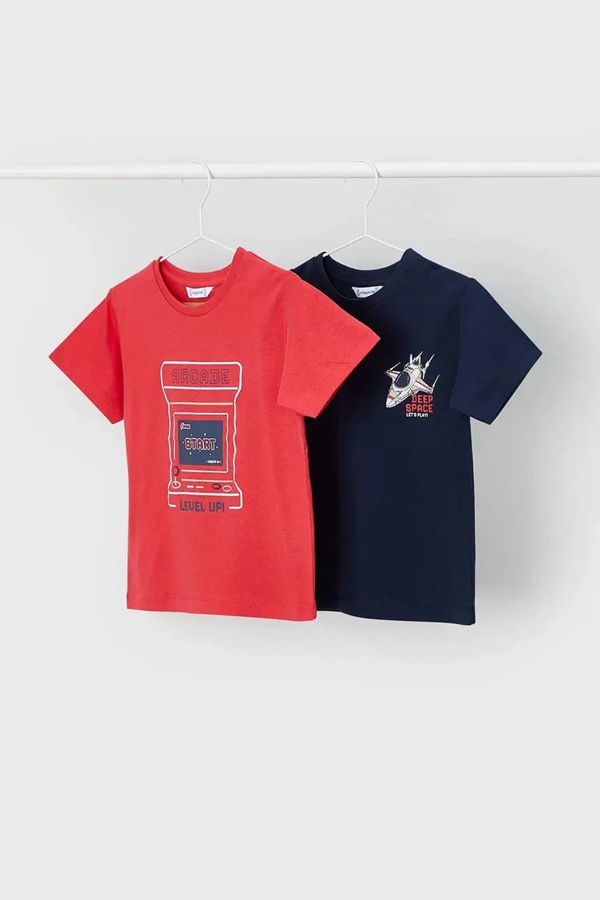 Детские хлопковые футболки, 2 пары - фото 2