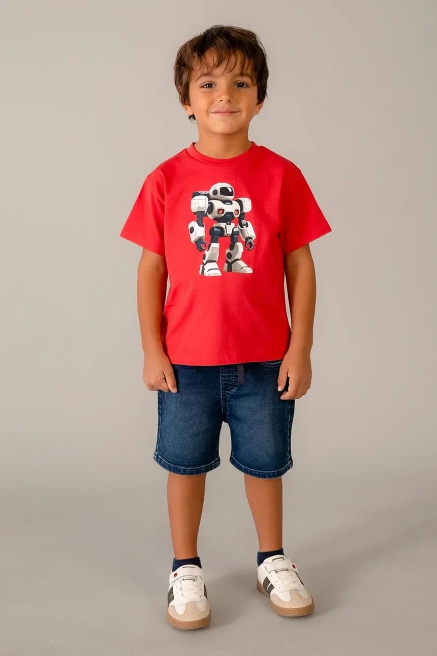 Детские хлопковые футболки, 2 пары - фото 6