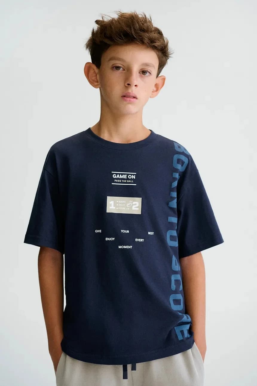 Детская хлопковая футболка