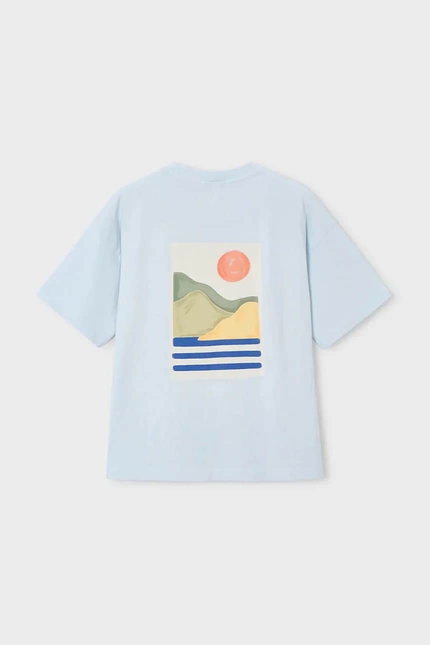 Детская хлопковая футболка Boston от Mayoral - фото 3