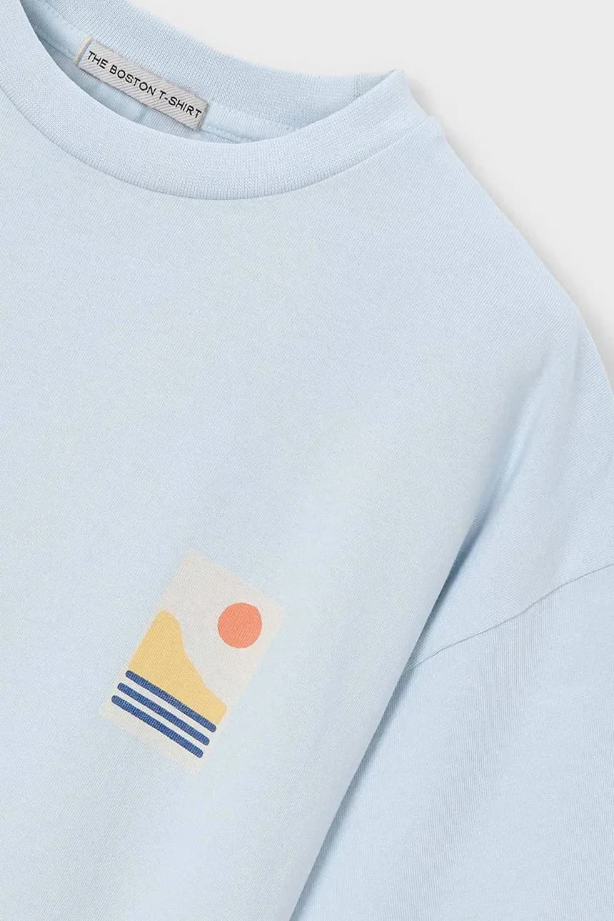 Детская хлопковая футболка Boston от Mayoral - фото 4