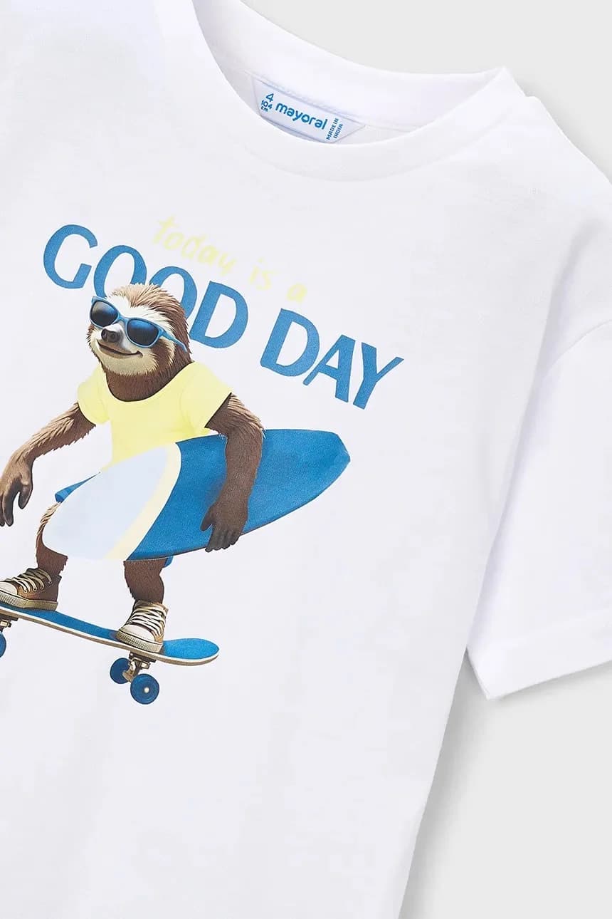 Детская хлопковая футболка - фото 3