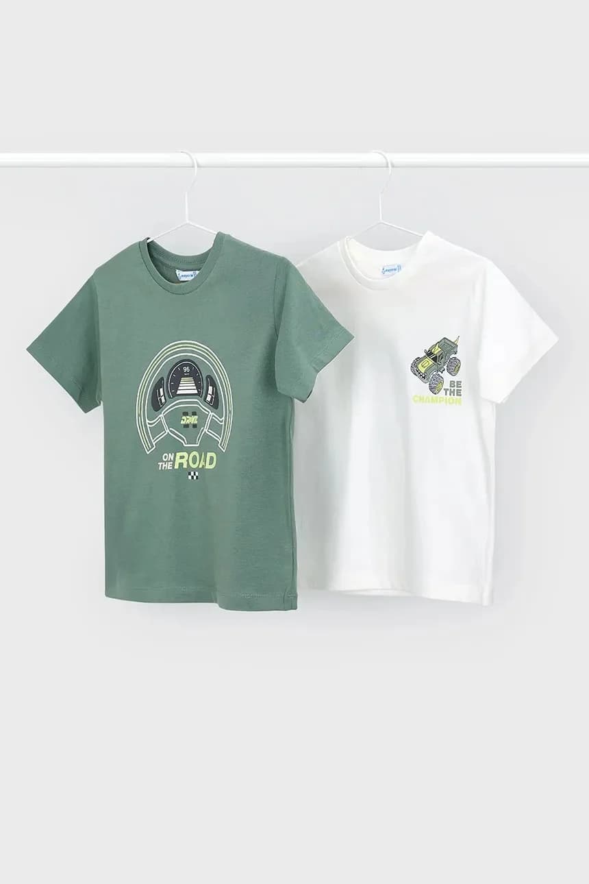 Детские хлопковые футболки, 2 пары