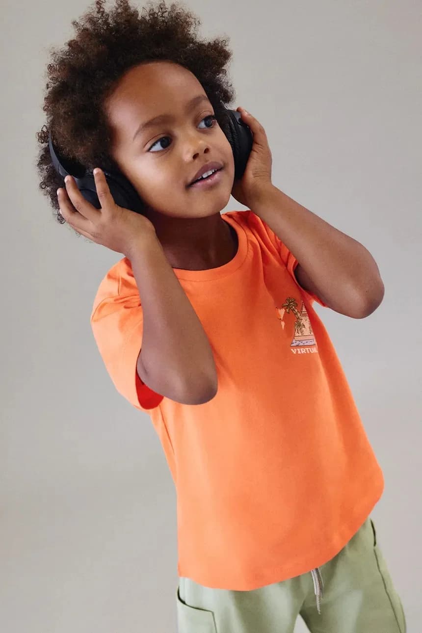 Детская хлопковая футболка