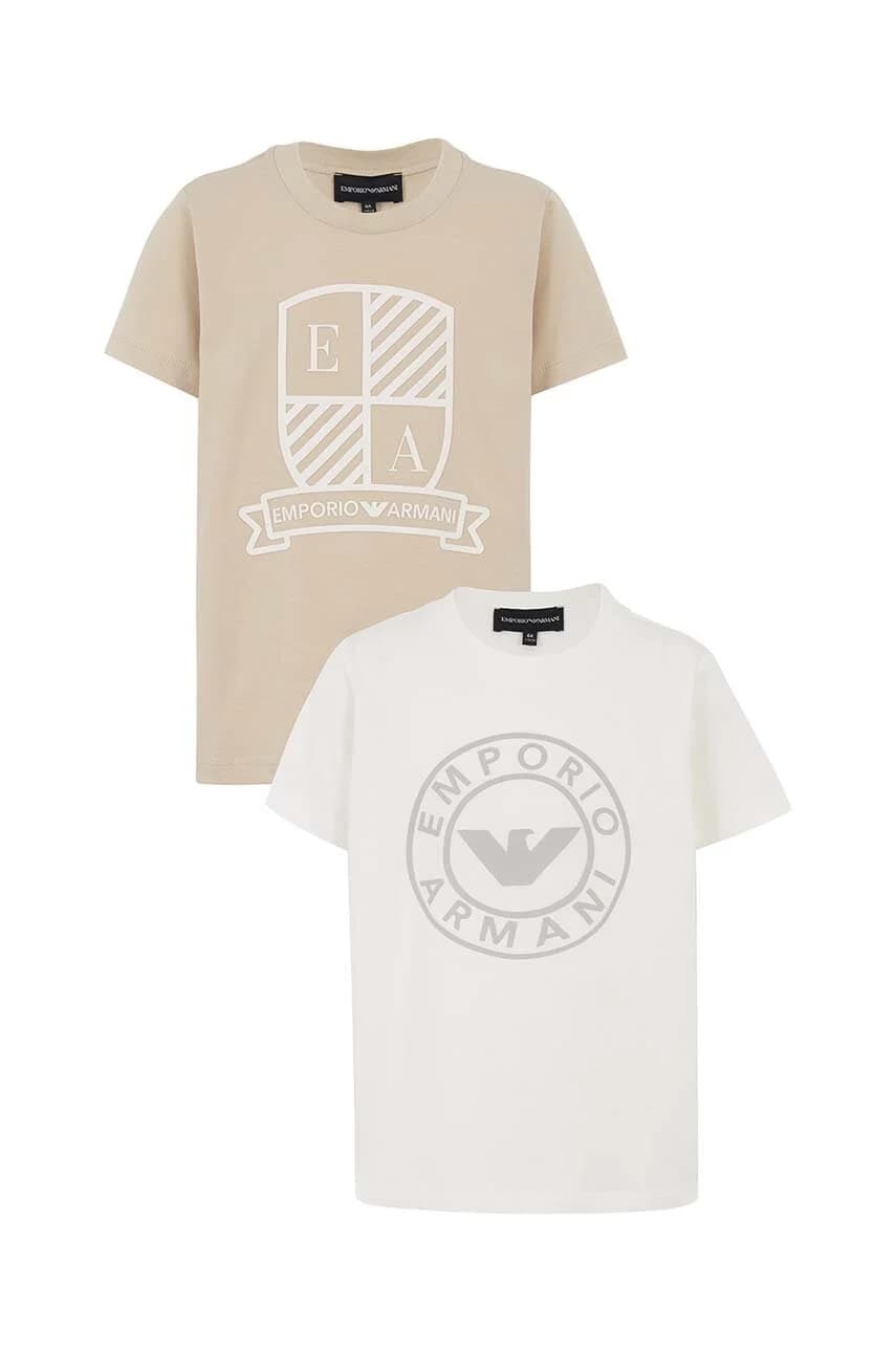 Детские хлопковые футболки, 2 пары