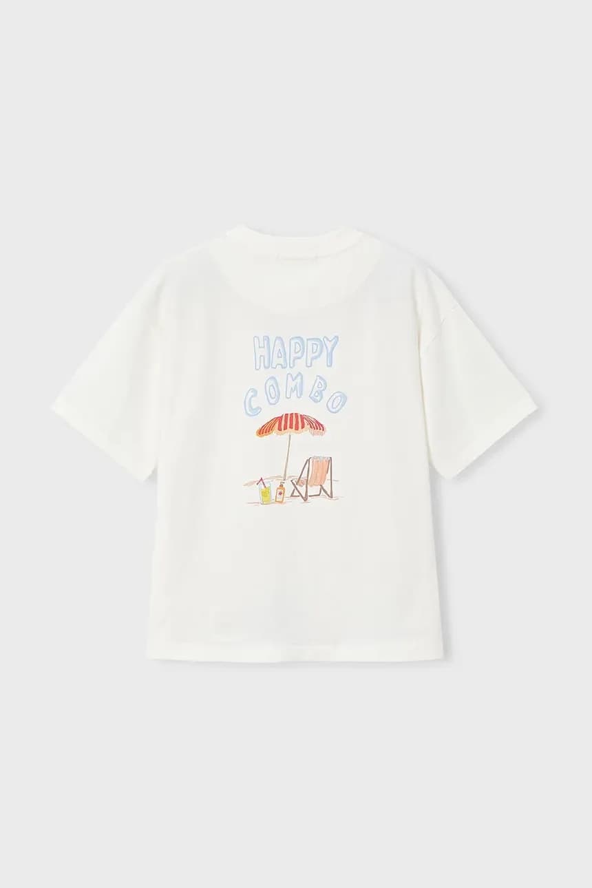 Детская хлопковая футболка Boston от Mayoral - фото 3