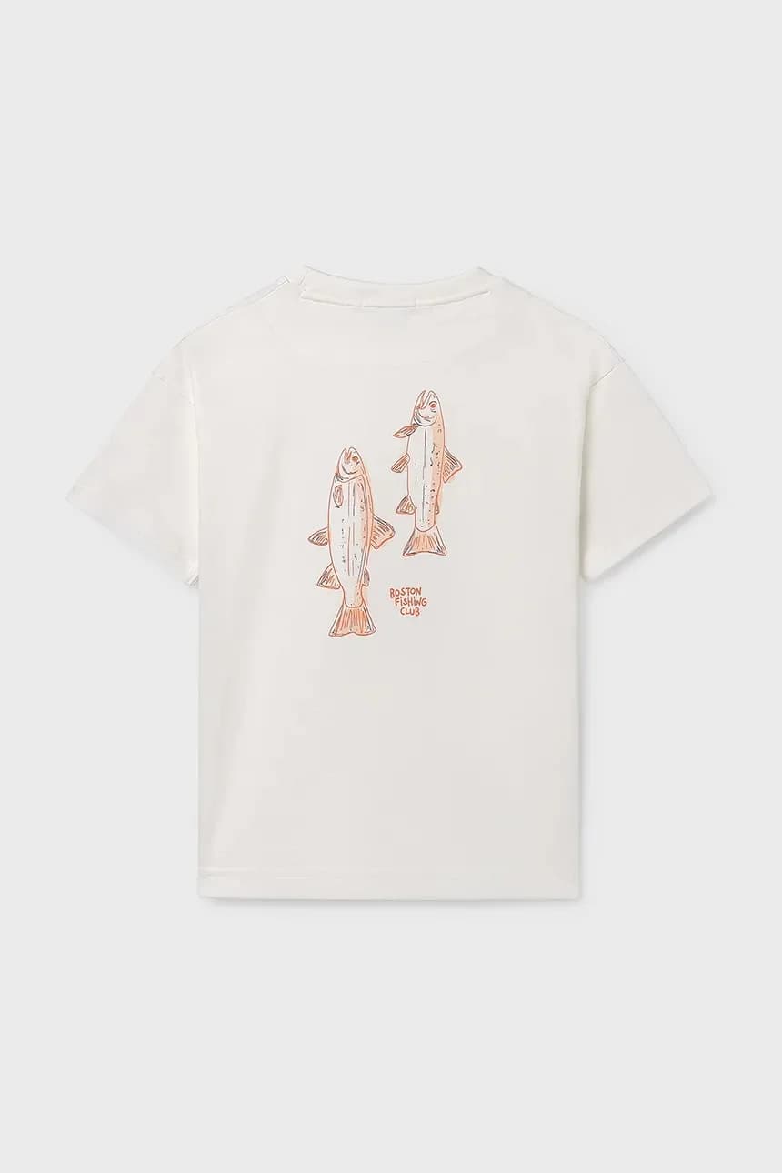 Детская хлопковая футболка Boston от Mayoral - фото 2