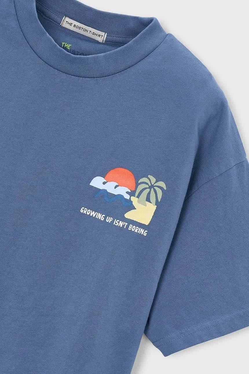 Детская хлопковая футболка Boston от Mayoral - фото 3