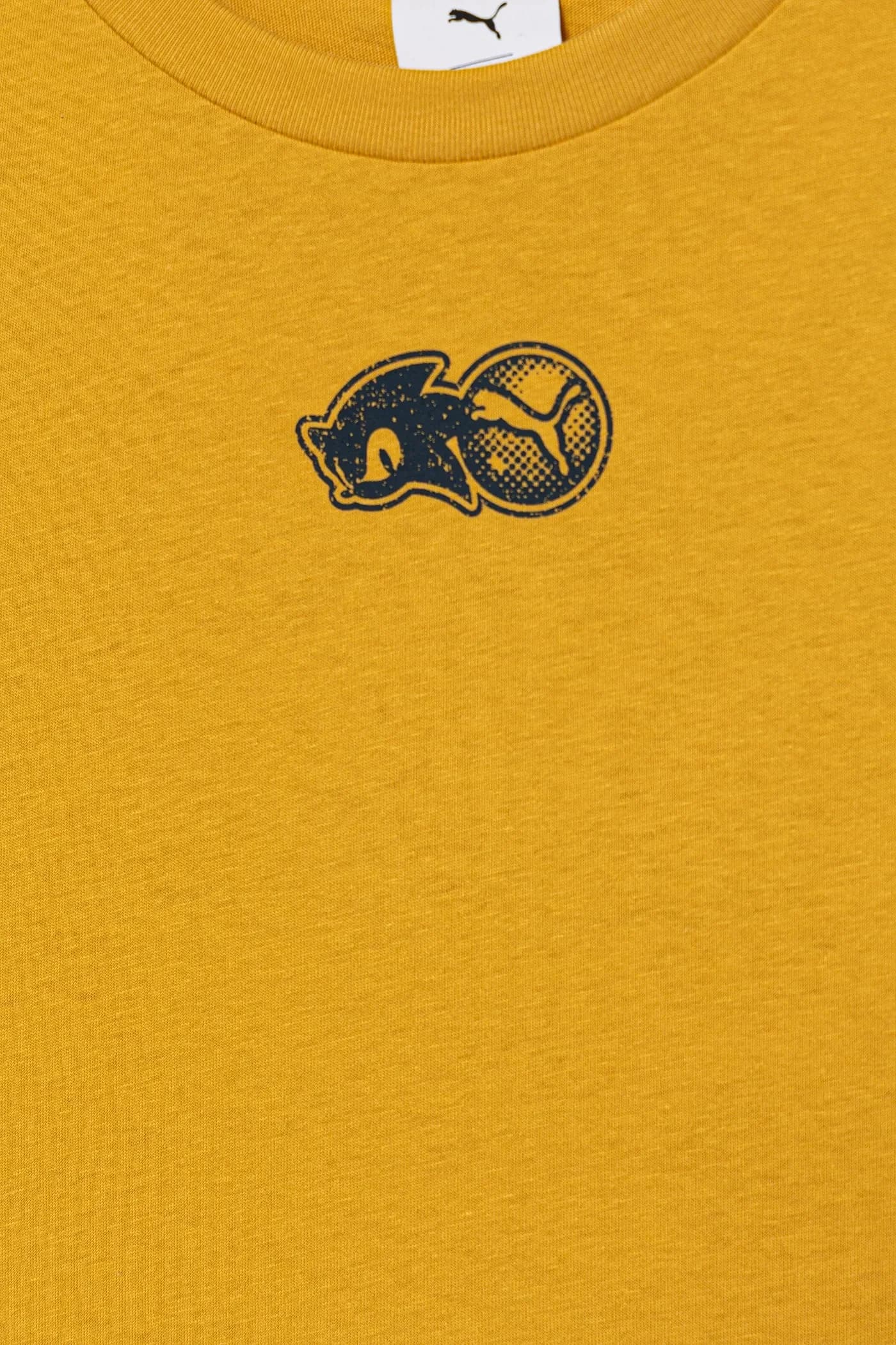 Хлопковая футболка Puma X SONIC Свободная футболка с рисунком - фото 3