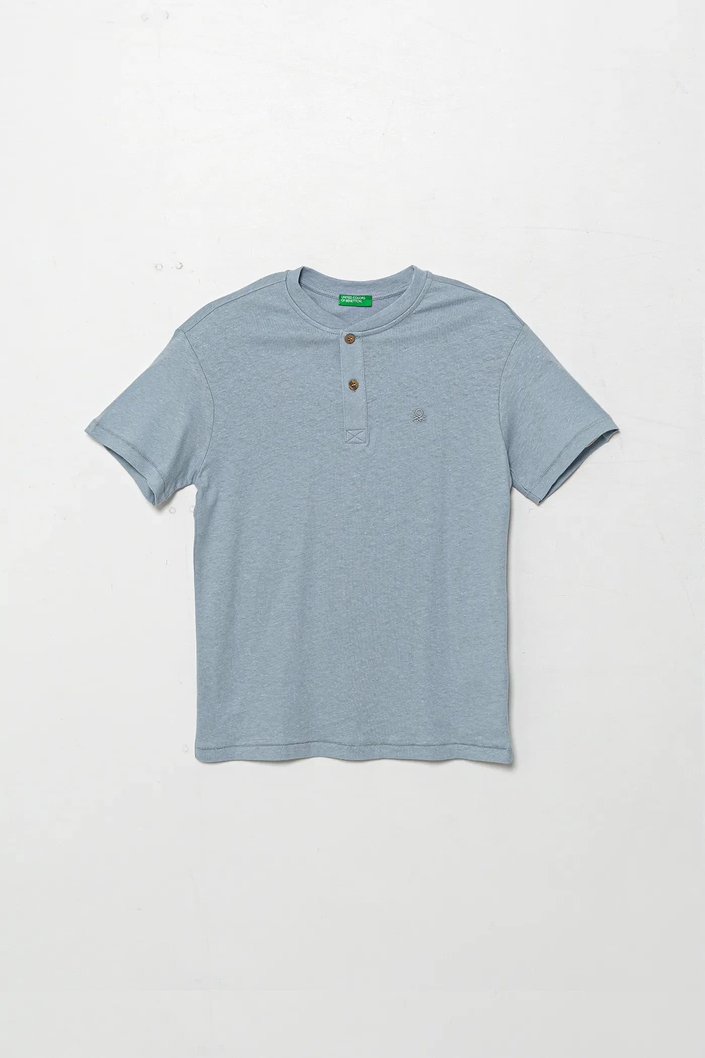 Детская футболка из смесового льна