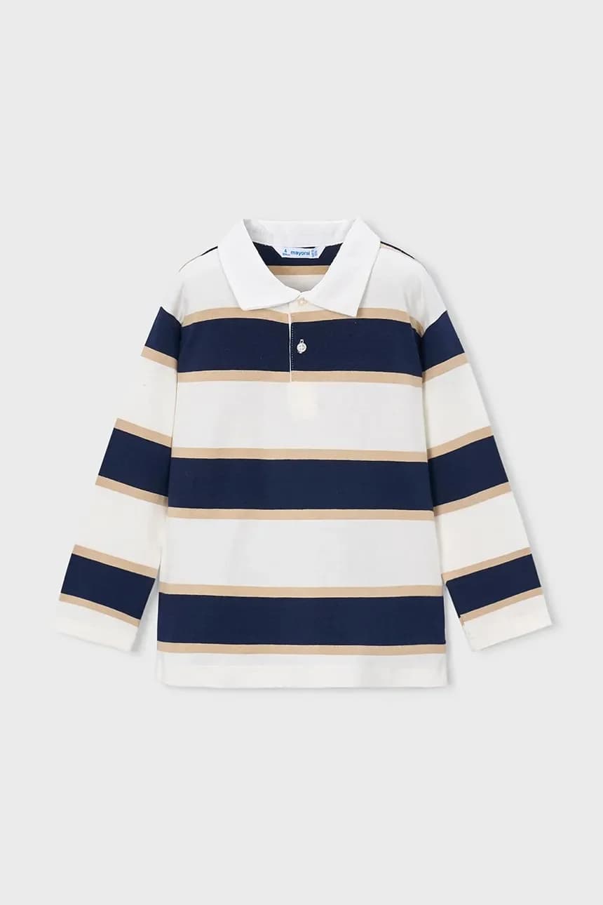 Детская хлопковая рубашка с длинным рукавом