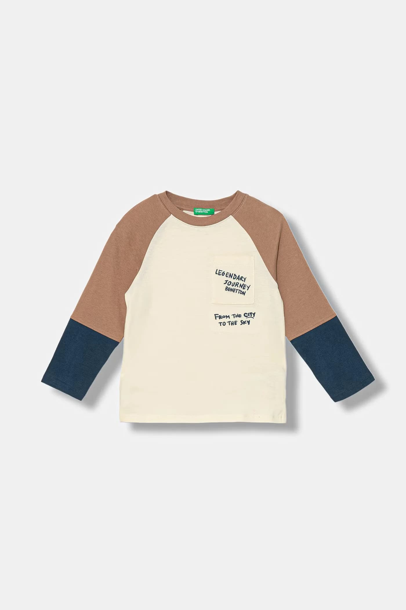 Детская хлопковая рубашка с длинным рукавом