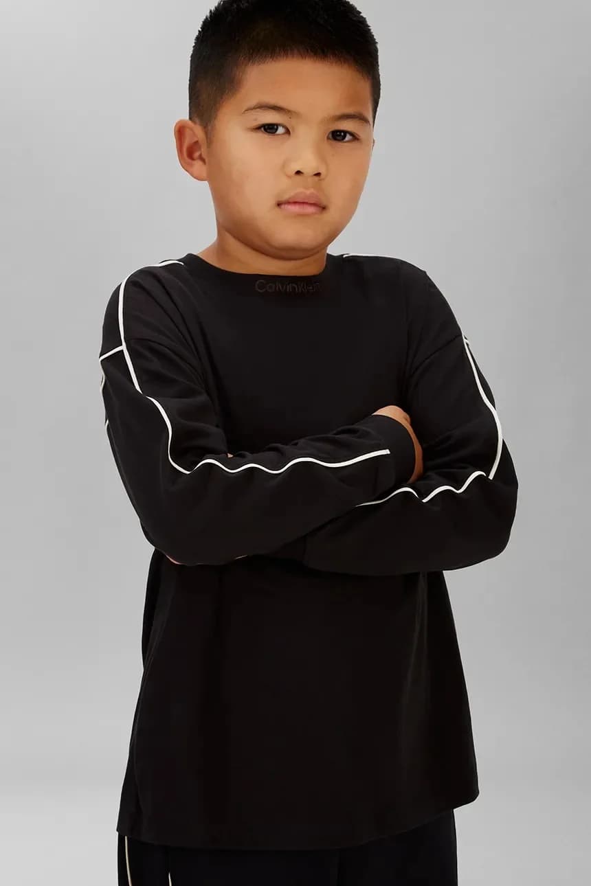 Детская хлопковая рубашка с длинным рукавом