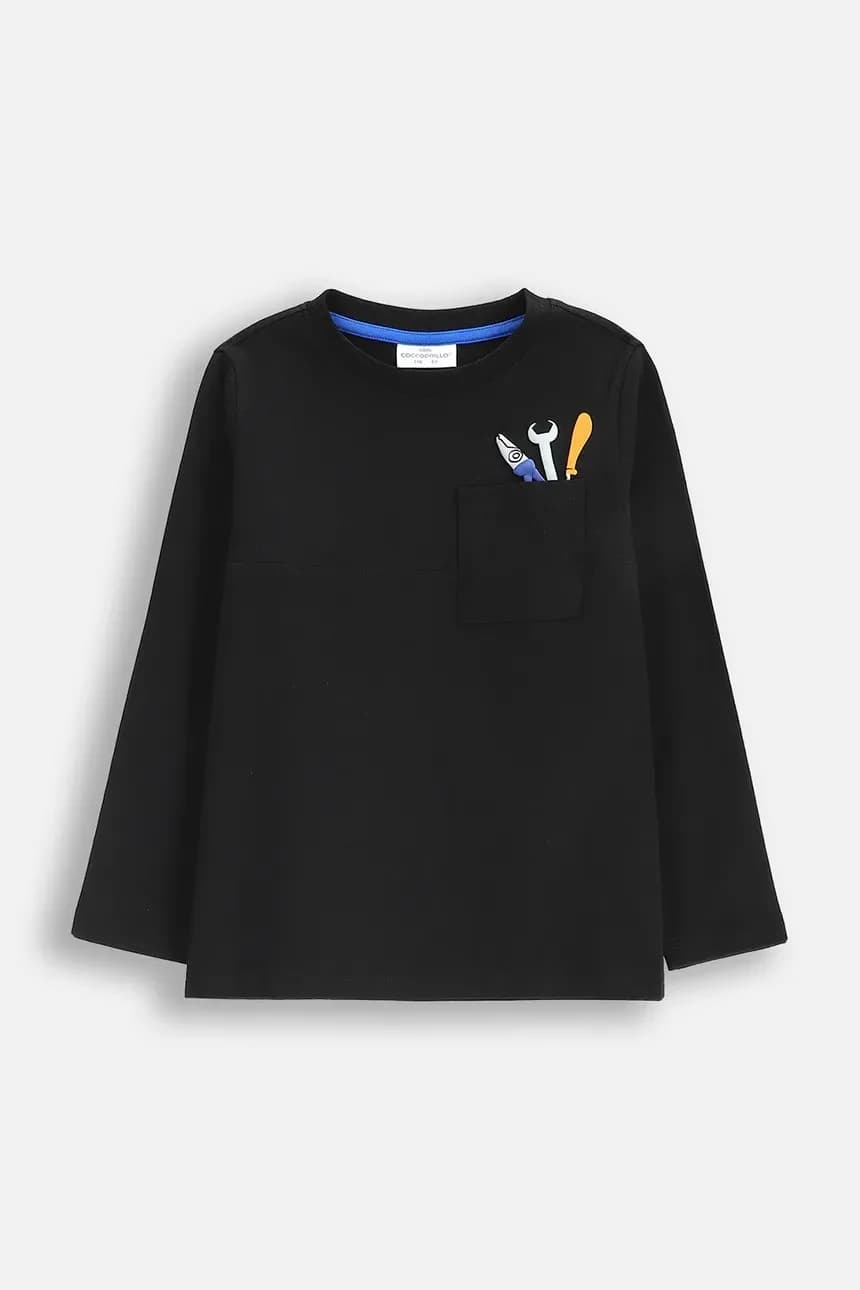 Детская хлопковая рубашка с длинным рукавом