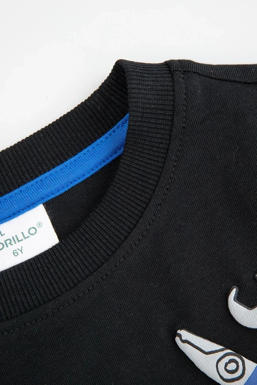 Детская хлопковая рубашка с длинным рукавом - фото 3