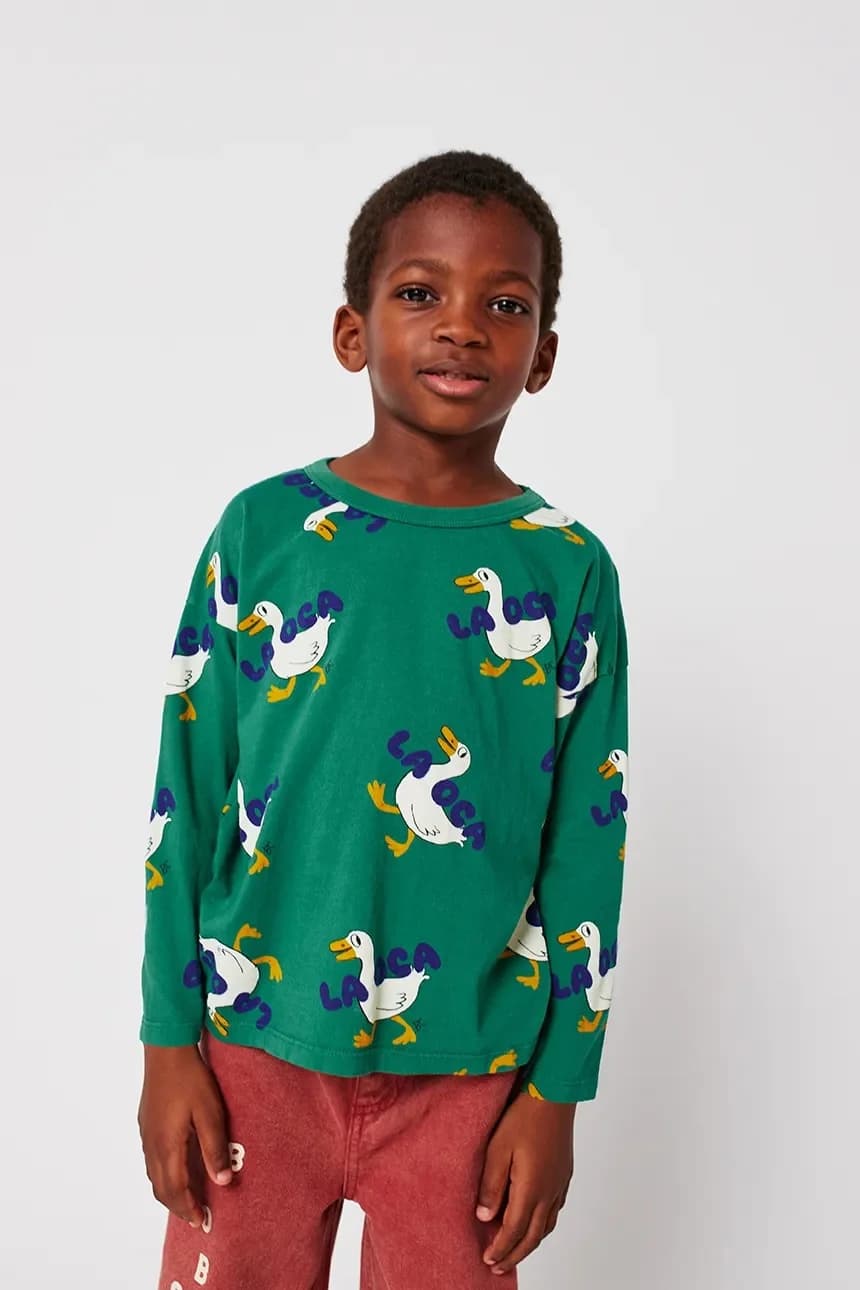 Детский хлопковый лонгслив La Oca