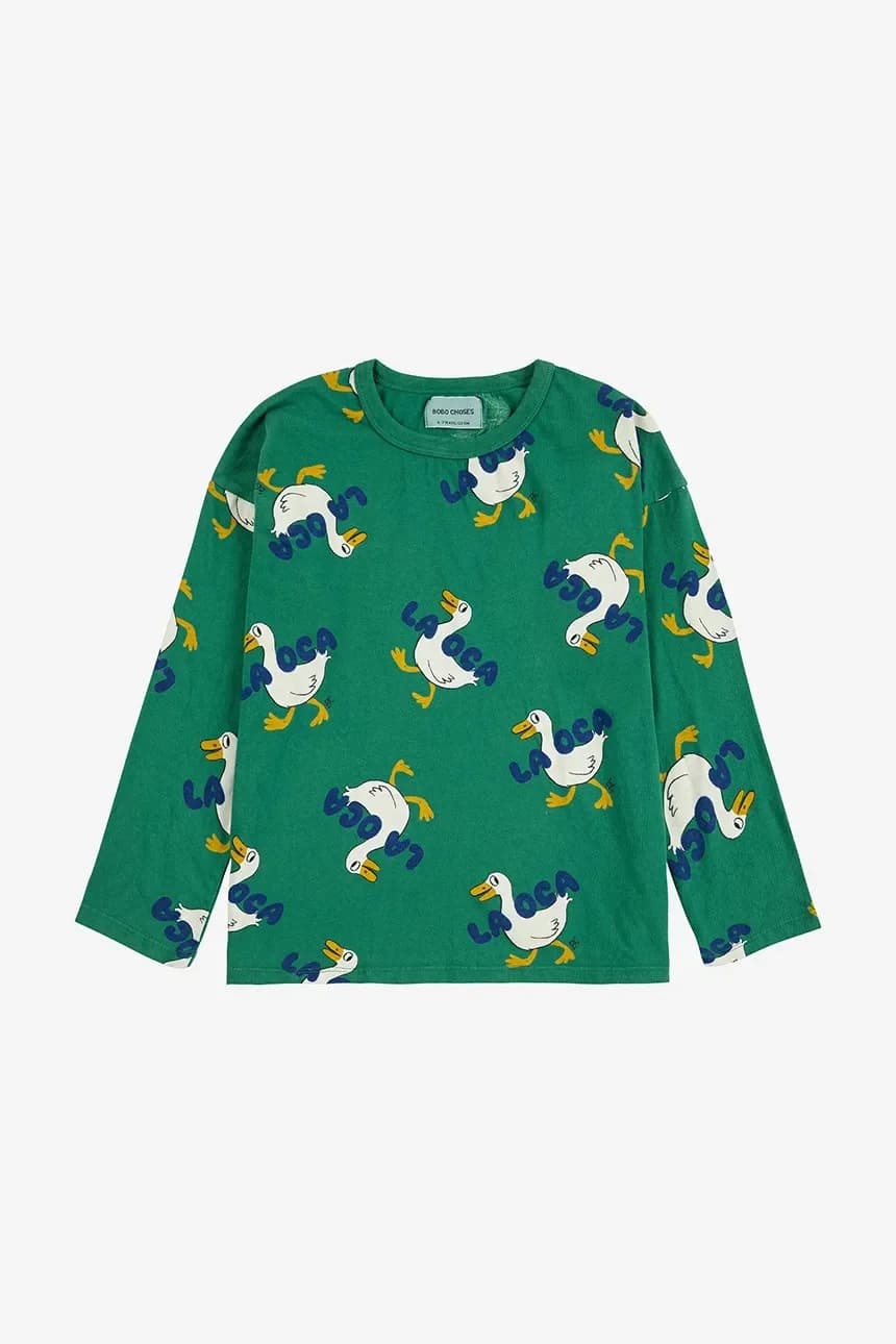 Детский хлопковый лонгслив La Oca - фото 2