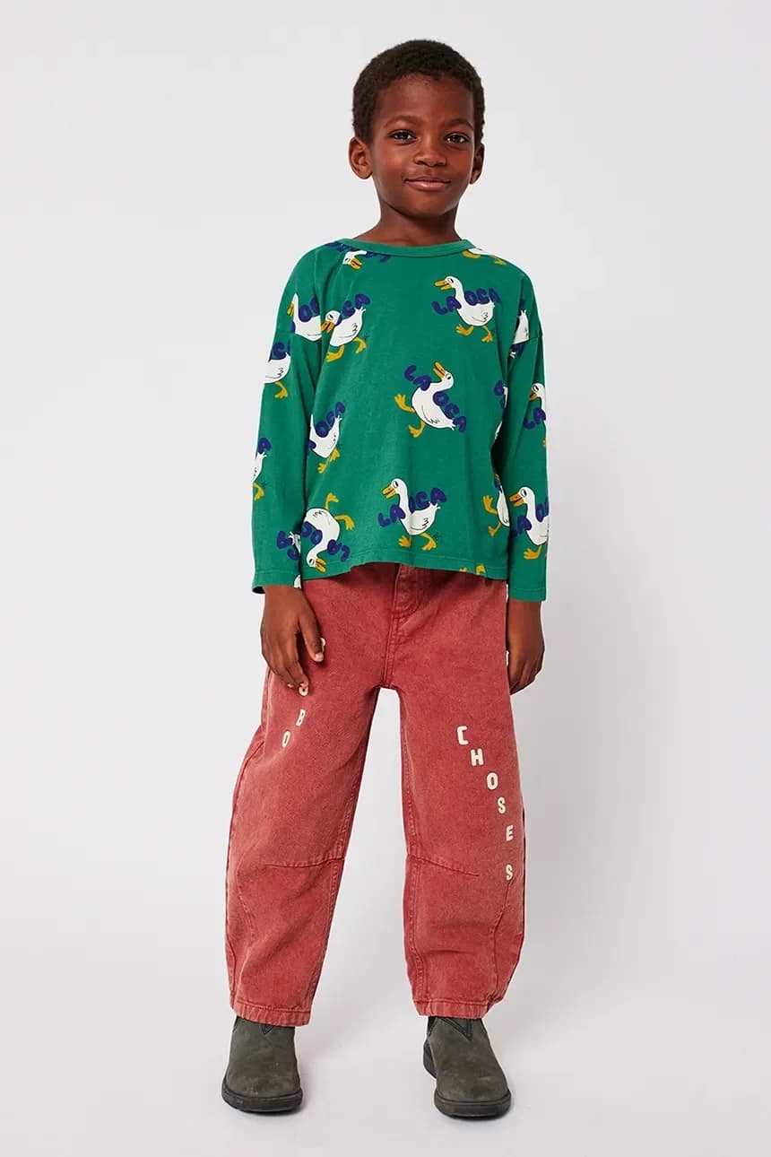 Детский хлопковый лонгслив La Oca - фото 3