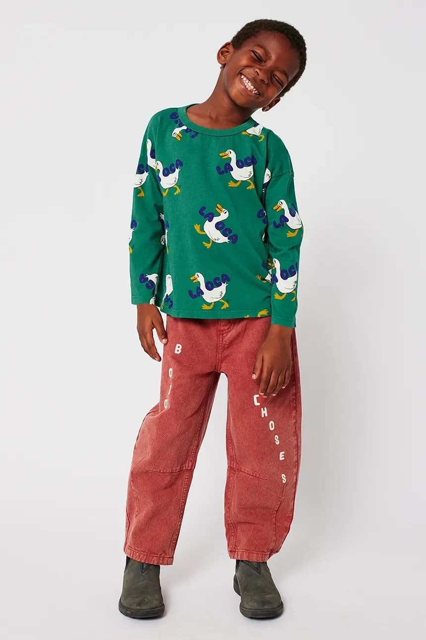 Детский хлопковый лонгслив La Oca - фото 4