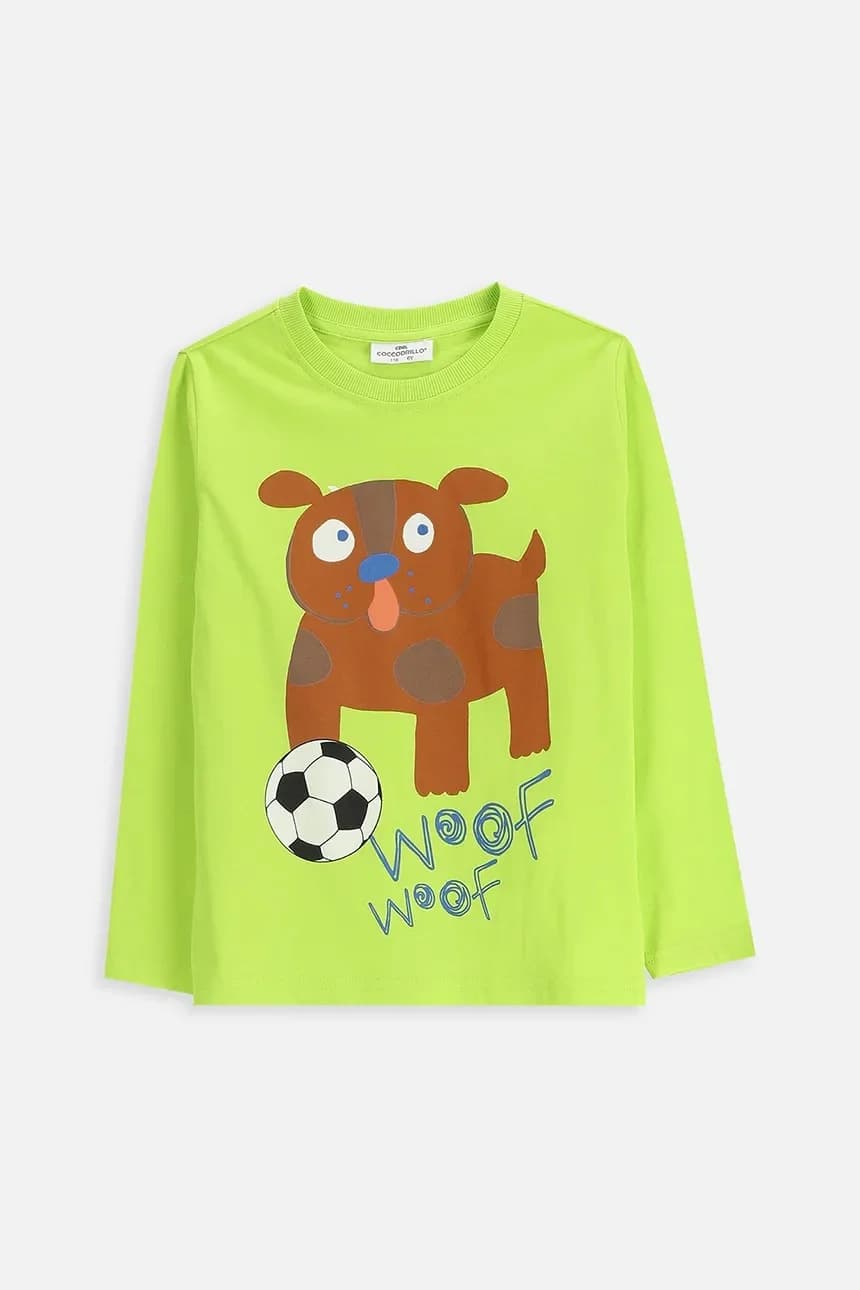 Детская хлопковая рубашка с длинным рукавом