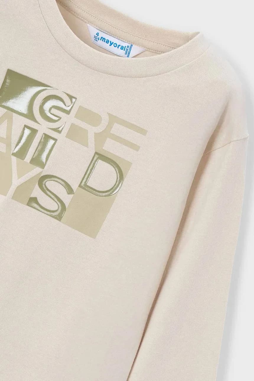 Детская хлопковая рубашка с длинным рукавом - фото 3