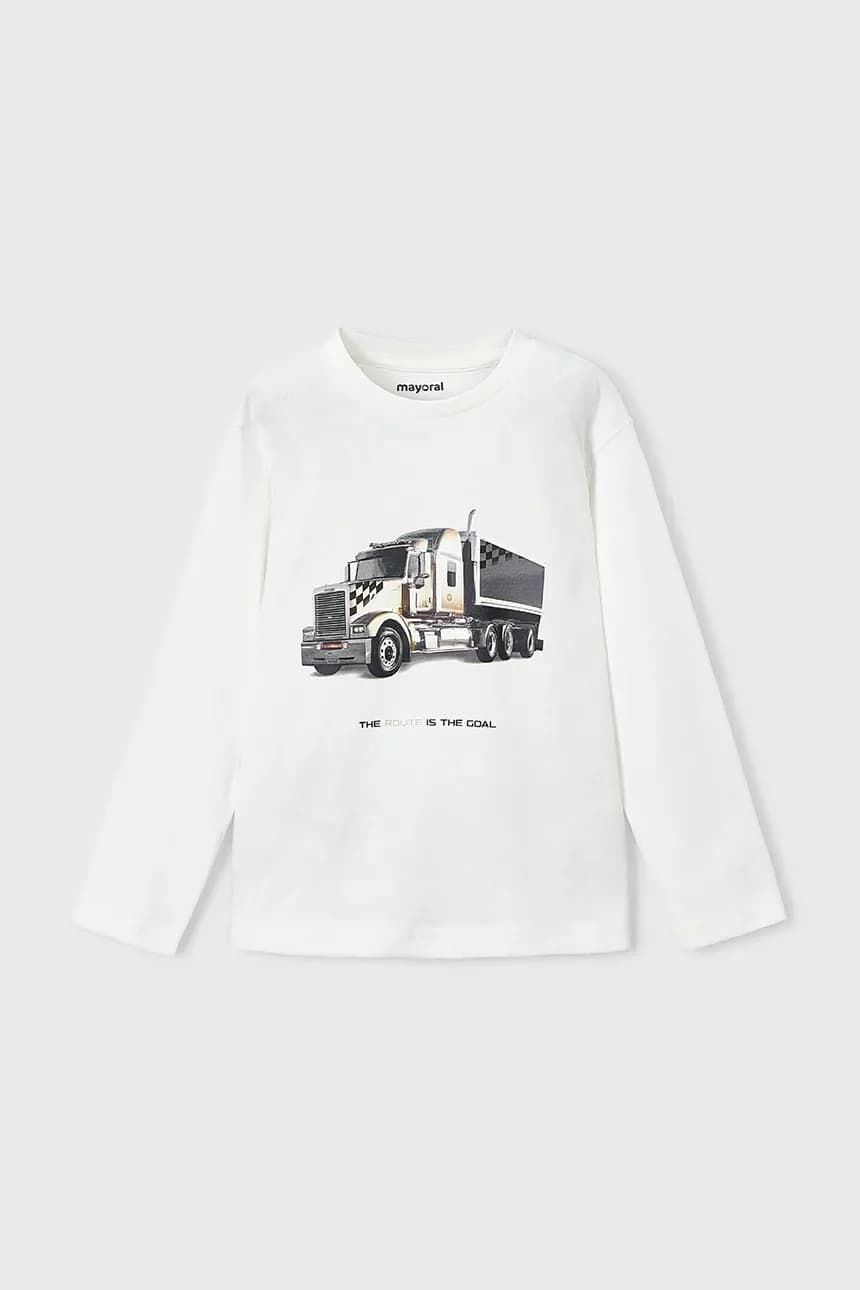 Детская хлопковая рубашка с длинным рукавом - фото 2