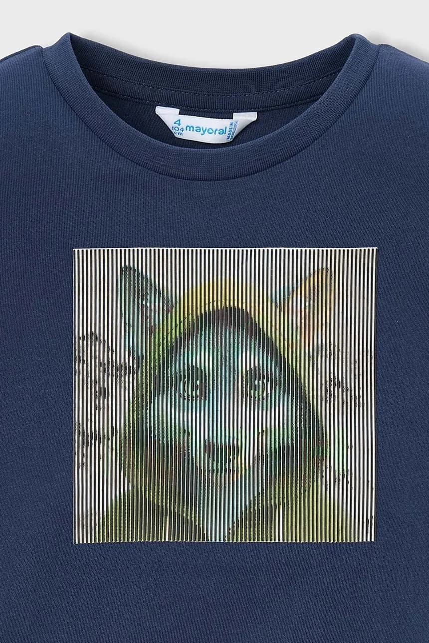 Хлопковая рубашка с длинным рукавом - фото 3