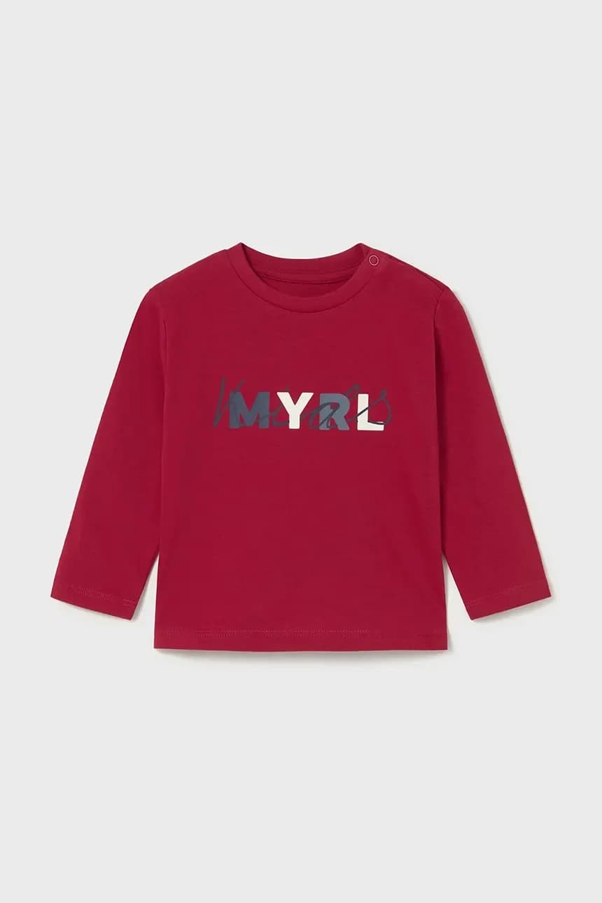 Хлопковая рубашка с длинным рукавом