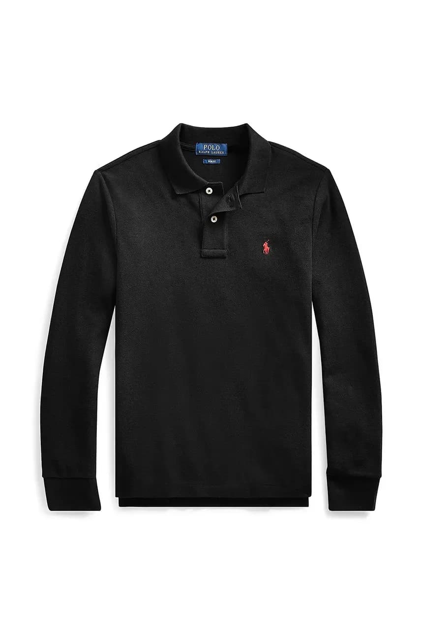 Детская хлопковая рубашка с длинным рукавом