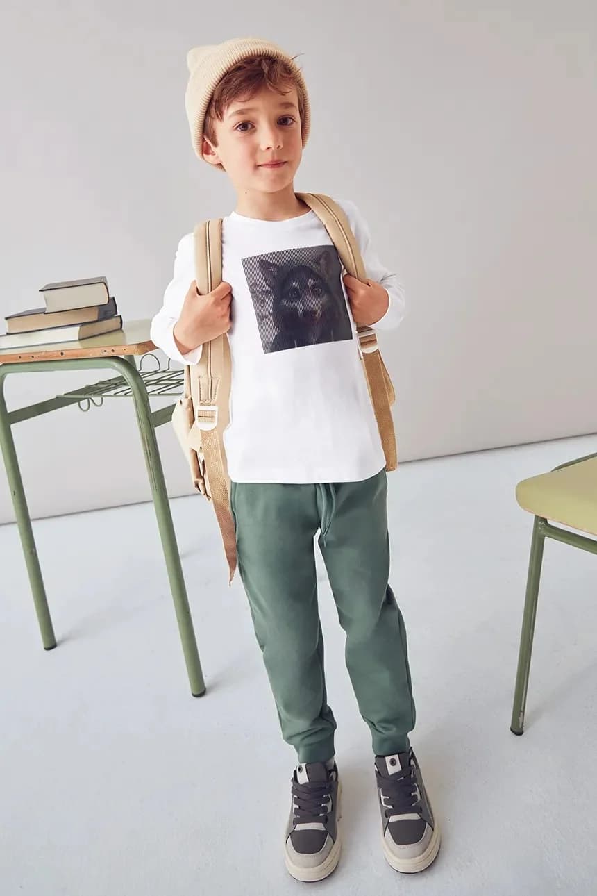 Хлопковая рубашка с длинным рукавом - фото 7